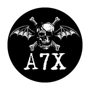 A7X Logo - Avenged Sevenfold Death Bat Logo Pin - S - Band Tees