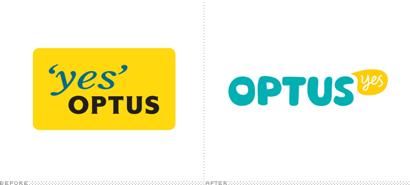 Optus Logo - Brand New: Optus will have you Saying Yes in No Time