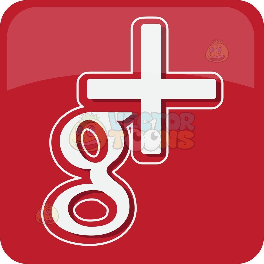 Red Square with White Plus Sign Logo - Google Plus Logo Icon | Vector Illustrations | Pinterest | Google ...