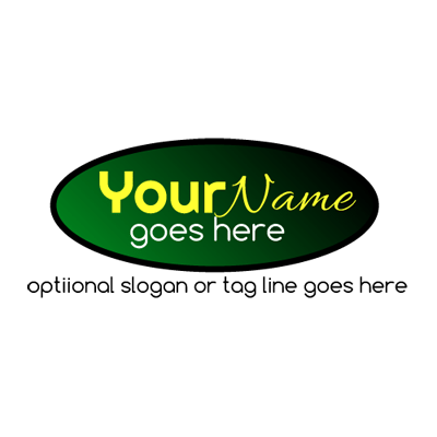 Dark Green Oval Logo - green Archives - Free Logo Maker