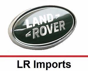 Dark Green Oval Logo - Range Rover Rear Tailgate Emblem Badge Green and Silver Oval
