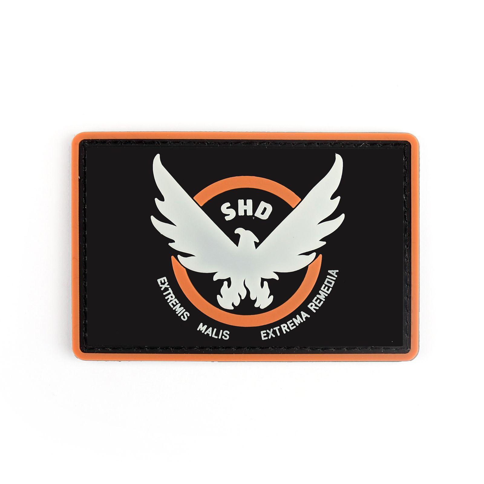 The Division Shd Logo - 10*6.5CM Tom Clancy's The Division Agent SHD logo PVC Hook Loop
