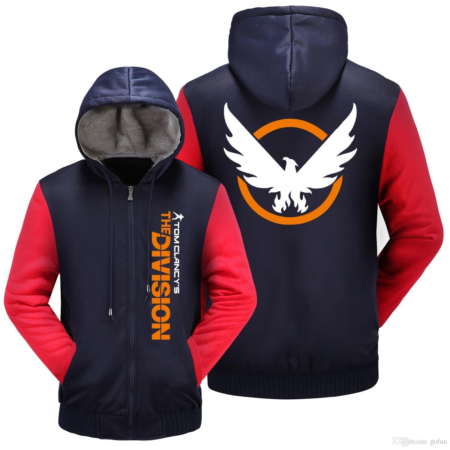 The Division Shd Logo - Game Tom Clancy'S The Division SHD Logo Hoodies Zip Up Printing