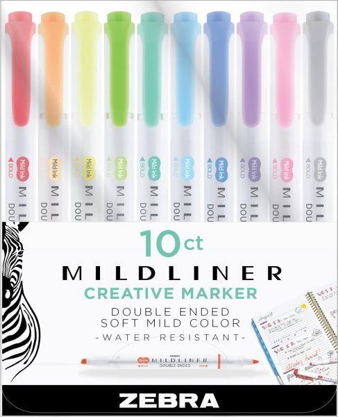 Zebra Pen Logo - Zebra Mildliner, Double Ended Highlighter, Broad and Fine Tips ...