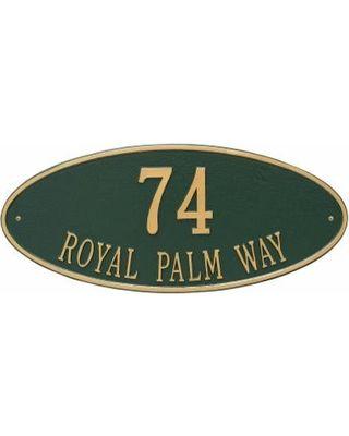 Dark Green Oval Logo - Great Deal on Whitehall Madison Oval 2 Line Wall Plaque Dark Green ...