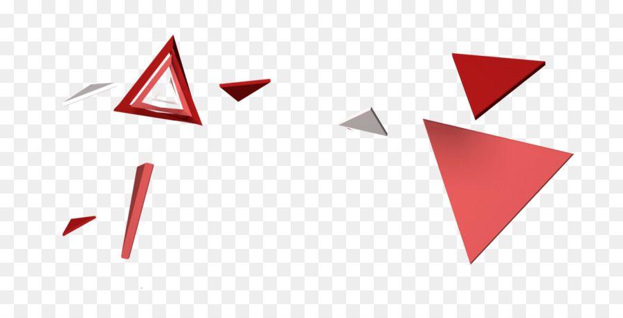 Red Triangle Geometric Logo - Triangle Geometry Trigonometry triangle pieces png