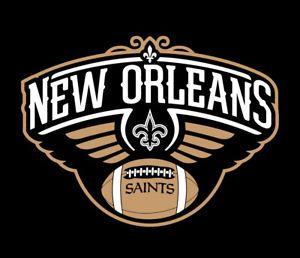 Who Dat Saints Logo - New Orleans Saints Pelicans shirt Drew Brees AD Anthony Davis Pels ...