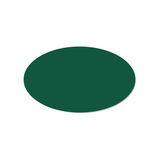 Dark Green Oval Logo - Name badge