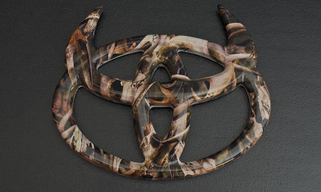 Camo Toyota Logo - Marks Toyota Horn Emblem | Dipped in Bonz Next Gen Camo | Flickr