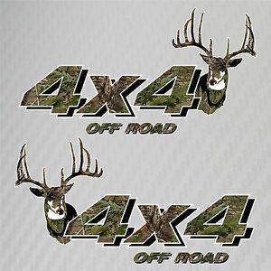 Camo Toyota Logo - 4x4 Truck Off Road Hunting Deer Camo Decals Ford Chevy GMC Dodge ...