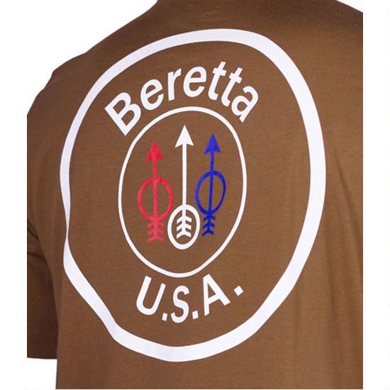 Beretta USA Logo - Beretta USA Logo T-Shirt Short Sleeve Cotton Brown Small ...
