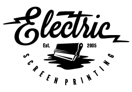 Screen Printing Logo - Electric Screenprint | We Print. You Smile.