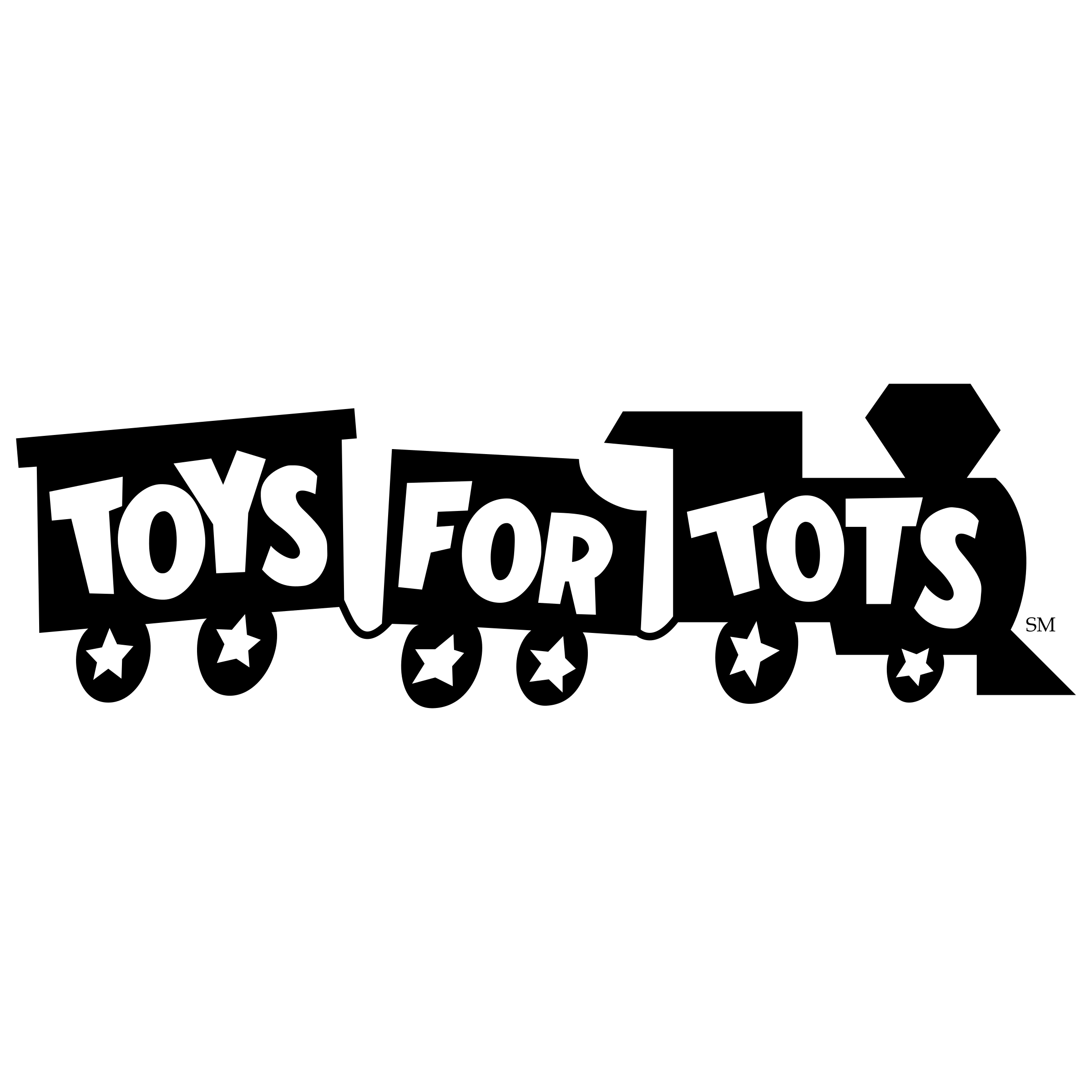 Black and White Toys for Tots Logo - Toys For Tots Logo PNG Transparent & SVG Vector - Freebie Supply
