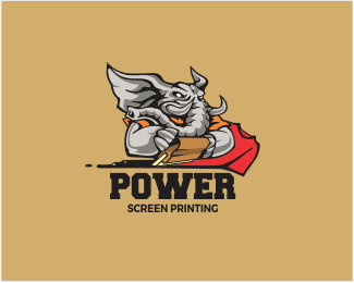 Screen Print Logo - Power Screen Printing Designed