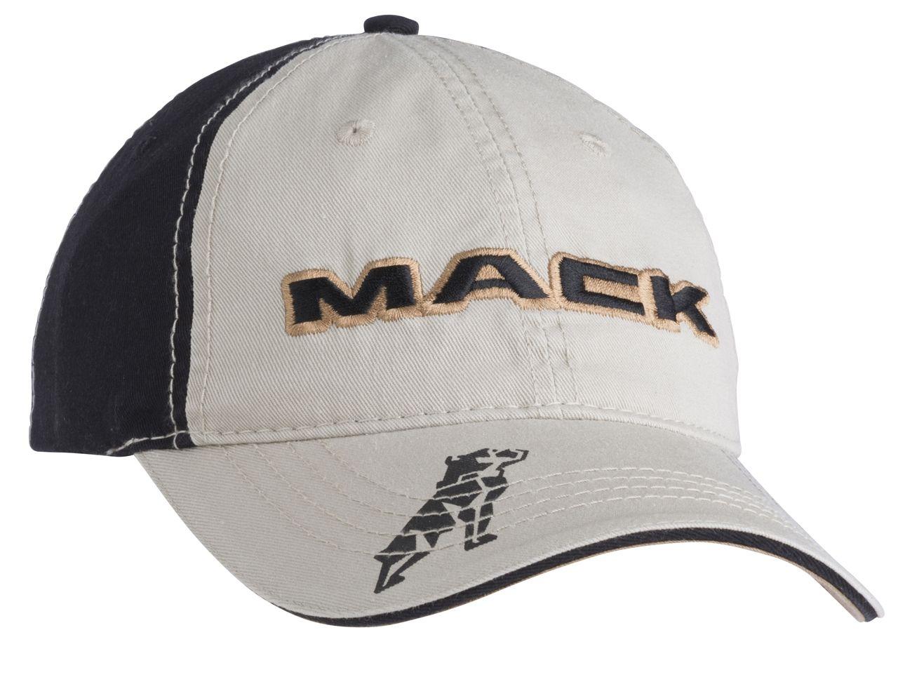 Mack Bulldog Logo - Men's Black, Khaki, and Gold Mack Bulldog Logo Cap