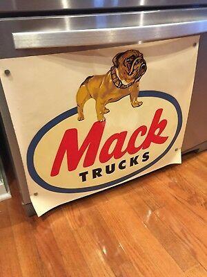 Mack Bulldog Logo - ORIGINAL 1960'S MACK FIRE TRUCK HUGE L DECAL SHOWING MACK BULLDOG ...