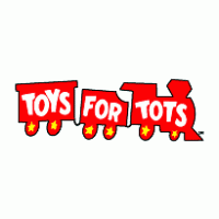 Black and White Toys for Tots Logo - Charities Supported