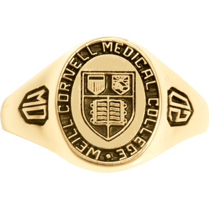 Cornell Medical College Logo - Weill Cornell Medical College Women's Signet 326S Ring