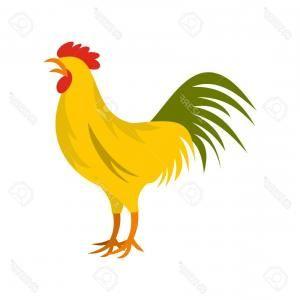 Black and Red Rooster Logo - Photostock Vector Fighting Black Red Rooster On A White Background A