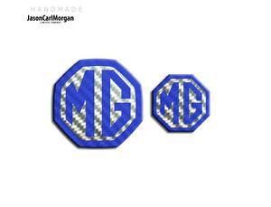Blue Mg Logo - MG ZT MK1 Saloon Car Front Rear Emblem Badge Insert 59mm