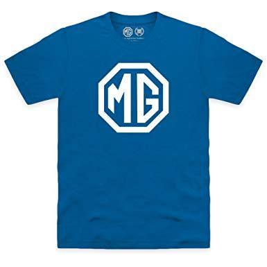 Blue Mg Logo - Official MG T Shirt, Male, Royal Blue, 3XL: Amazon.co.uk