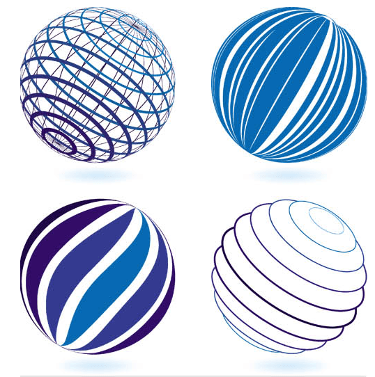 Blue Sphere Logo - Blue Abstract Spheres Logo vector. AI format free vector download