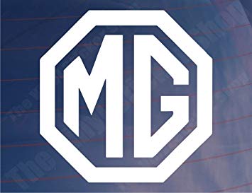 Blue Mg Logo - MG Logo Vinyl Classic Car/Bumper/Window Sticker/Decal - Ideal for ZR ...
