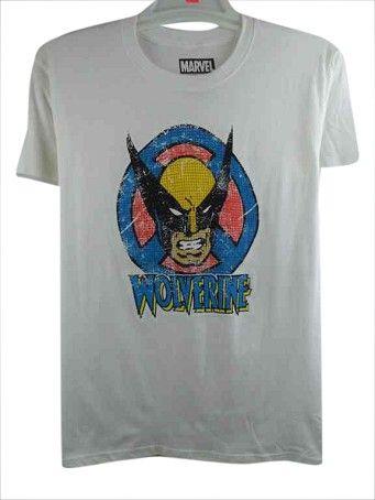 Marvel Wolverine Logo - Mad Engine Marvel Distressed Comic Wolverine Logo White T-Shirt XL
