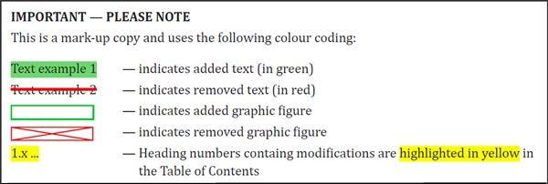 Red Line White X Logo - Redline Versions of Standards - ANSI Blog