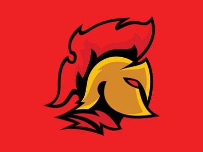 Red Spartan Logo - Awesome Spartan Head Logo