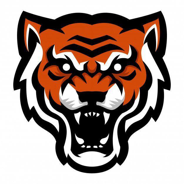 Tiger Mascot Logo - Angry tiger head mascot logo Vector | Premium Download