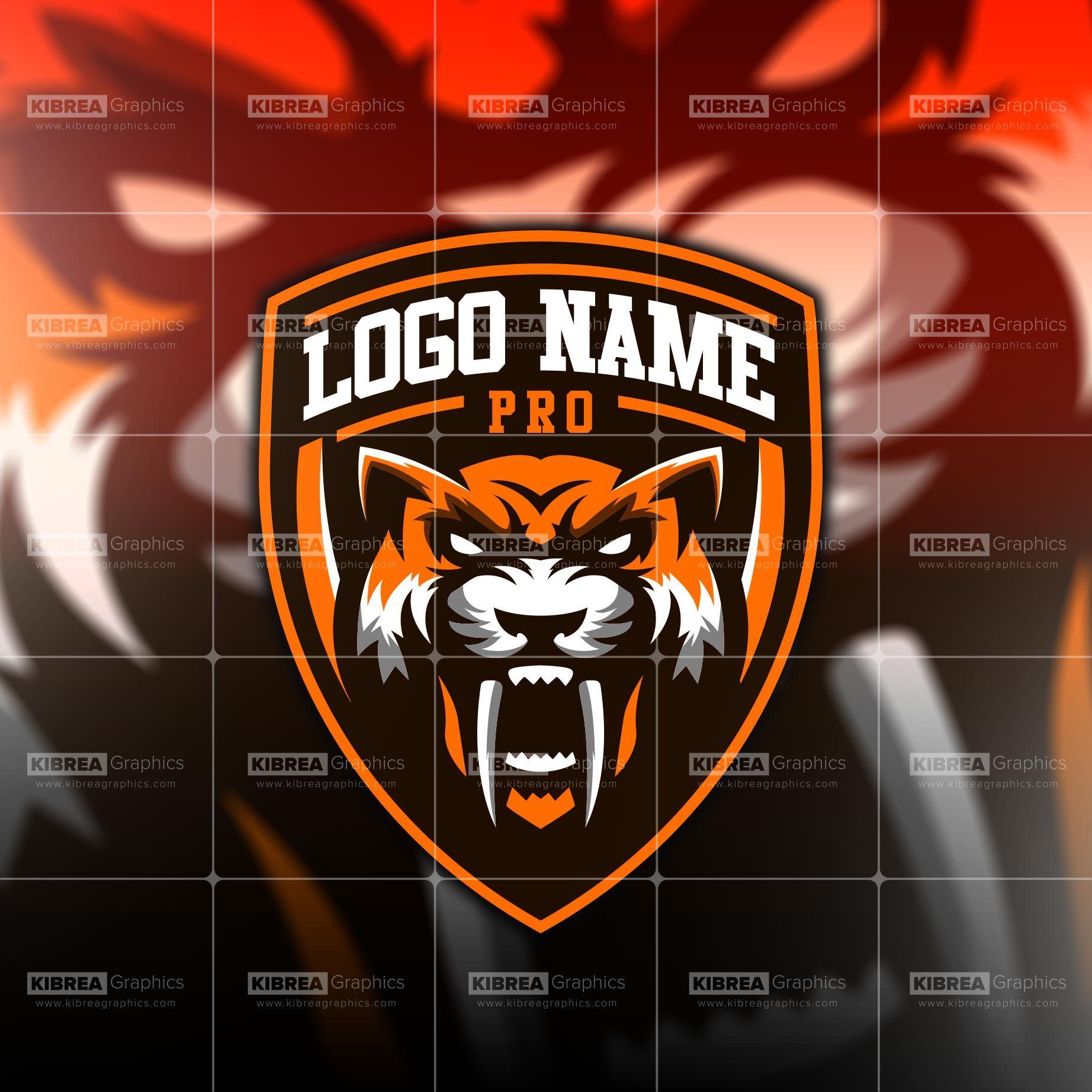 Tiger Mascot Logo - Buy Tiger Face Mascot Logo for esports team, Youtube or twitch channel