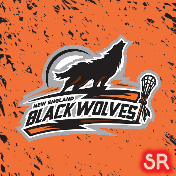 Orange and Black Wolves Logo - New England Black Wolves. Sports Logos. Lacrosse