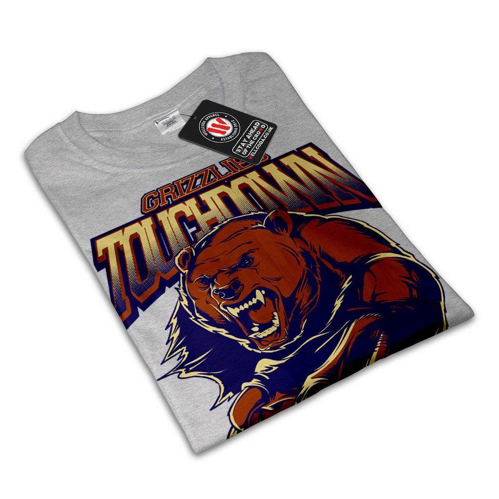 Grizzly Bear Sports Logo - Grizzly Bear Sports. Mens Black White Grey Red Royal Blue T Shirt