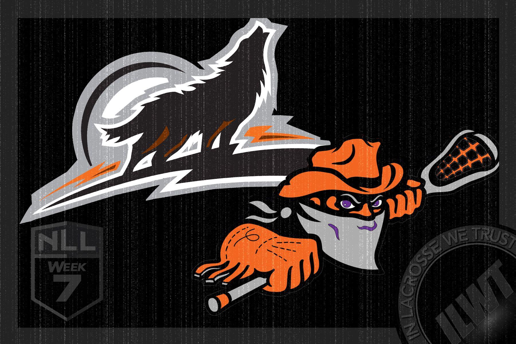 Orange and Black Wolves Logo - NLL: Bandits bombard Black Wolves 15-5 – In Lacrosse We Trust