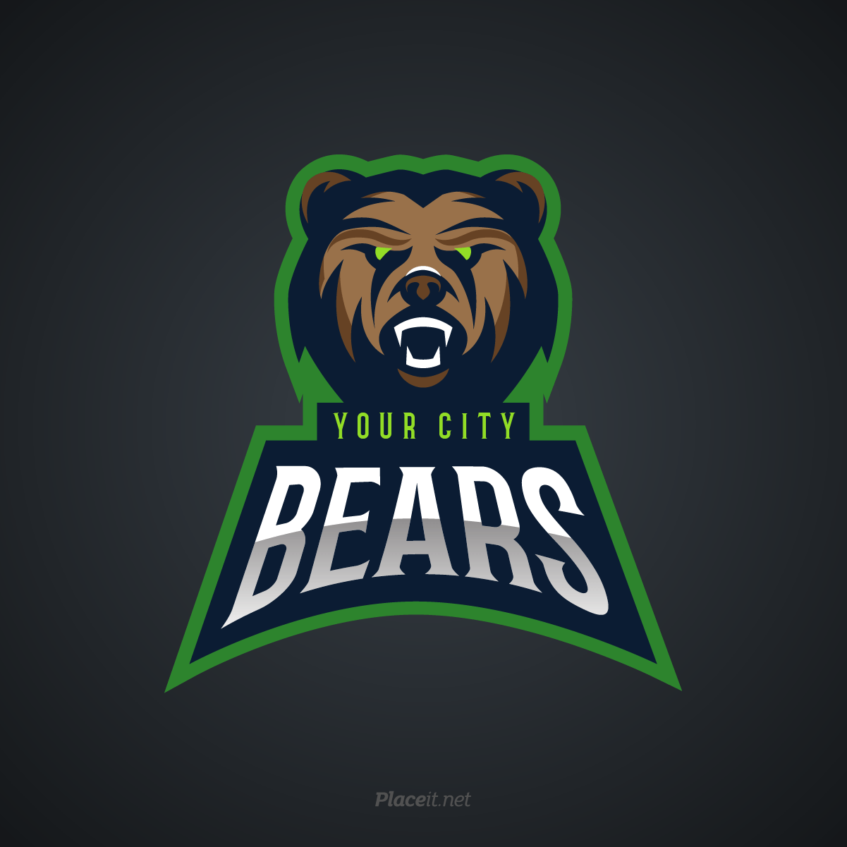 Grizzly Bear Sports Logo - Placeit / Projects / Sports Logo Maker | Dribbble