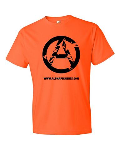 Orange and Black Wolves Logo - Black Wolf logo Short sleeve t-shirt – Alpha Pigments