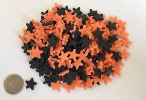 Orange and Black Wolves Logo - 200 Edible Stars, Cake Topper Cupcakes football Orange And Black ...