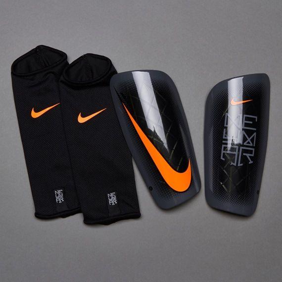 Orange and Black Wolves Logo - Nike Neymar Mercurial Lite Su15 Shinpads - Football Shin Guards ...
