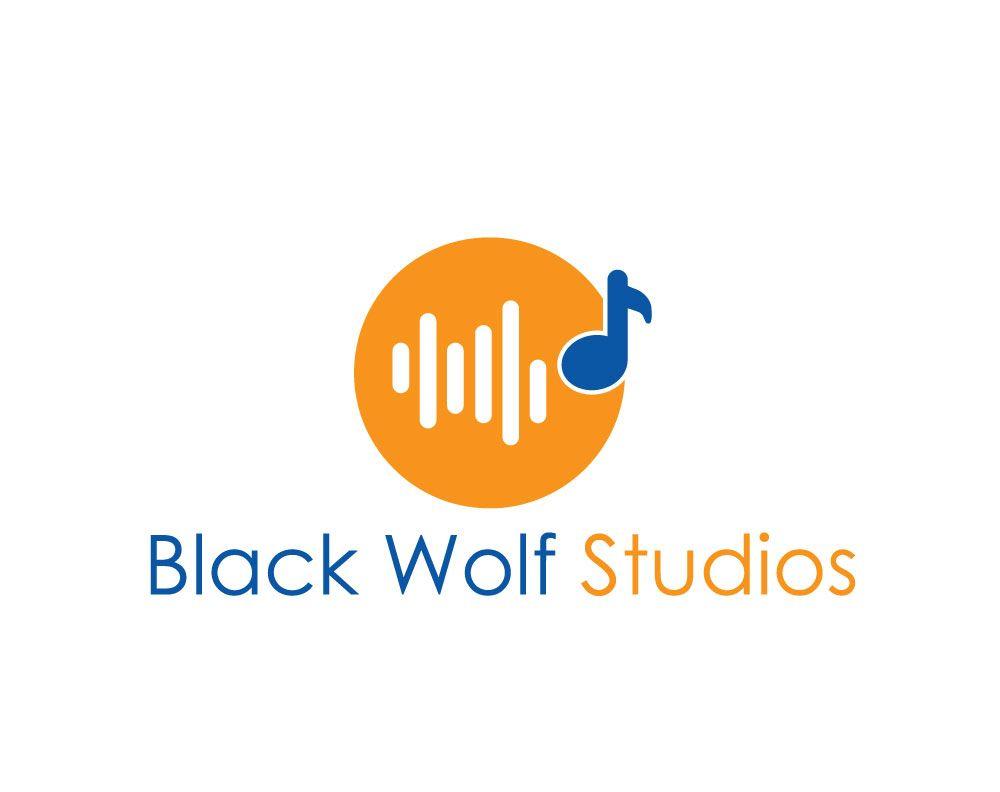 Orange and Black Wolves Logo - Professional, Bold, Record Company Logo Design for Black Wolf ...