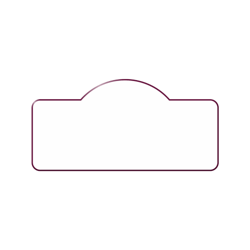 Burgandy and White Rectangle Logo - Name badge | Badgemaster