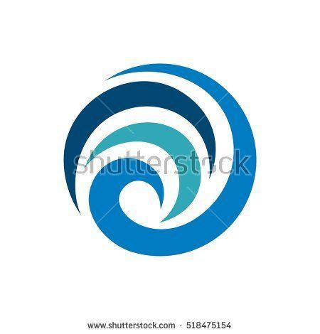 Blue Sphere Logo - Blue swirl circle Logos
