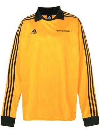 Yellow Adidas Logo - Gosha Rubchinskiy Gosha Rubchinskiy x Adidas logo long-sleeve polo ...