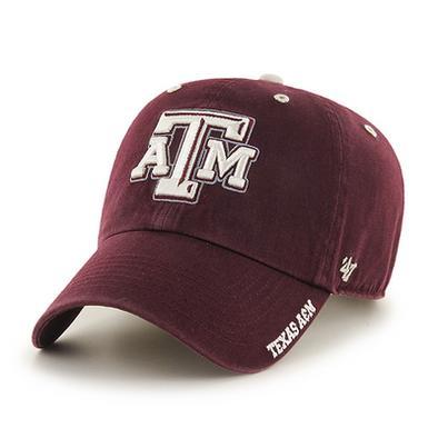 Maroon Texas A&M Logo - Texas A&M Logo Ice 47 Clean Up Adjustable Hat – 12th Man Shop - The ...