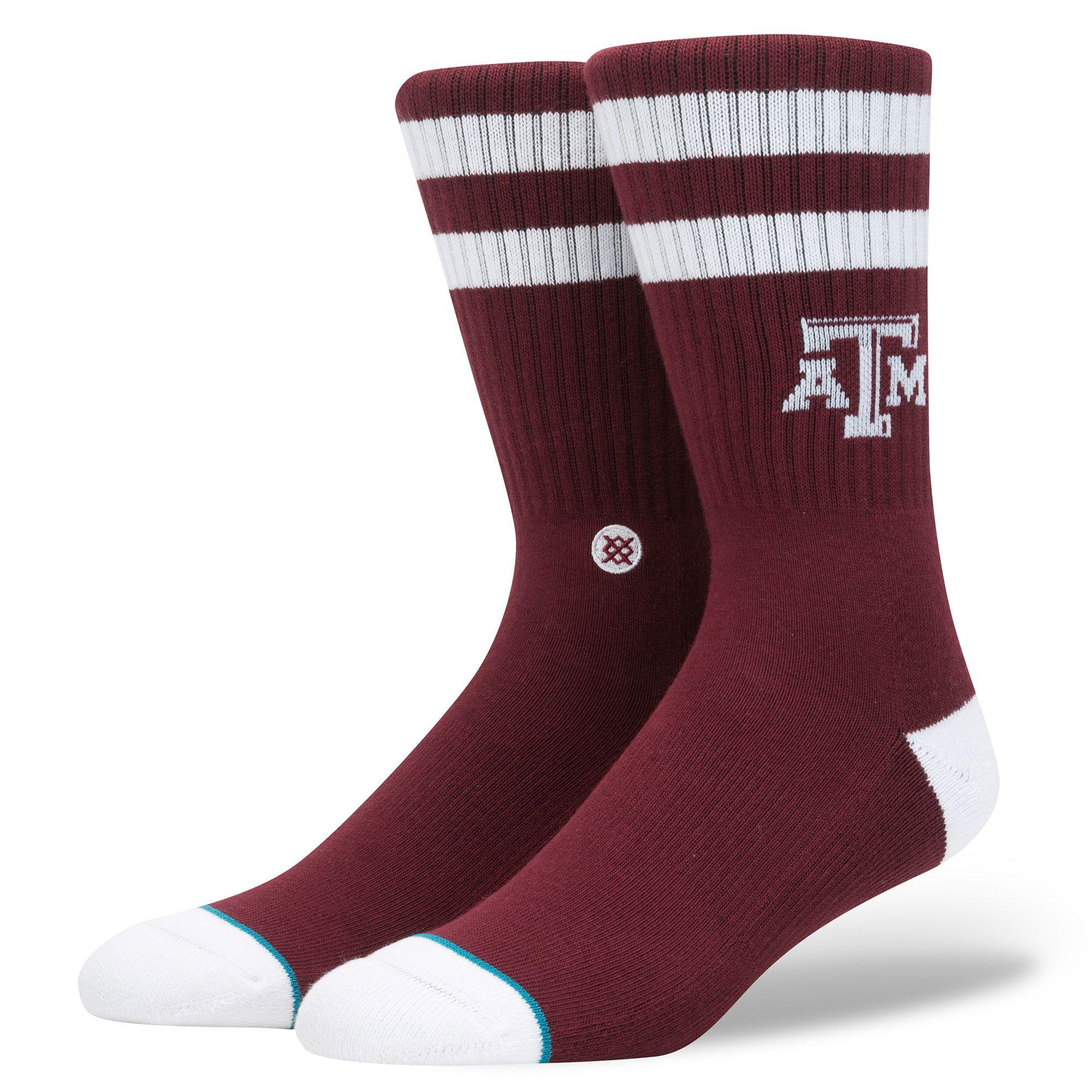 Maroon Texas A&M Logo - Texas A&m Logo - Mens College Socks | Stance