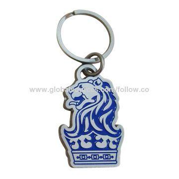 Lion Globe Logo - China Singapore lion logo key chain on Global Sources