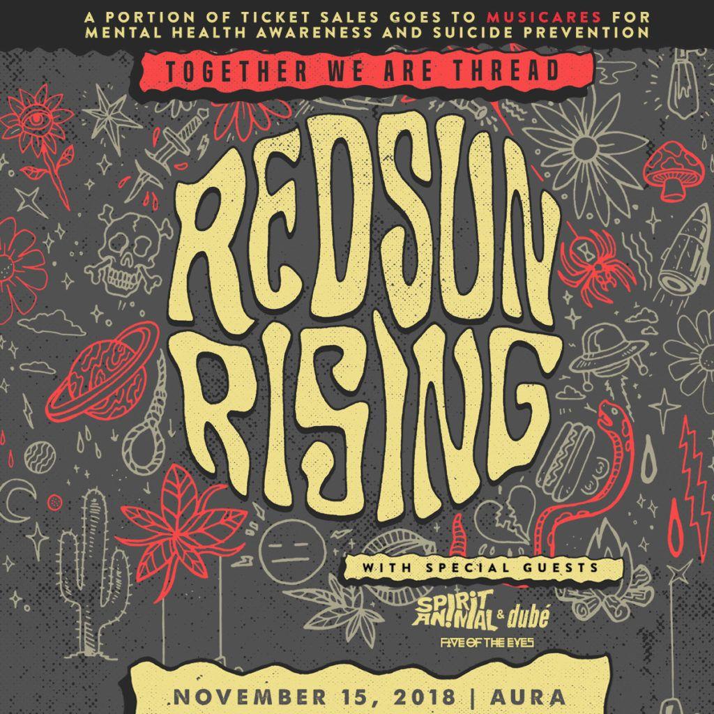 Red Sun Rising Logo - Red Sun Rising with special guests - Aura