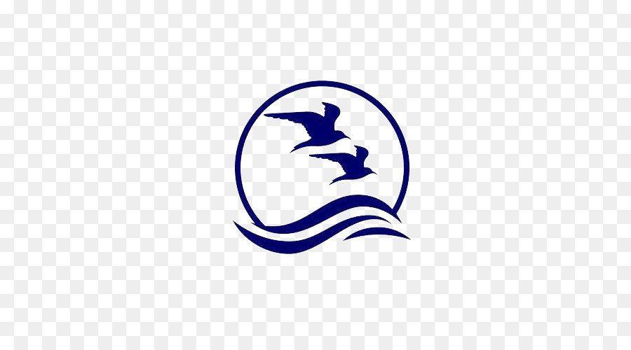 Blue Circular Logo - Logo Download Icon - A blue circular wave; a swallow logo png ...