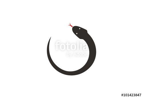 Snake Circle Logo - Circle Snake Logo Vector