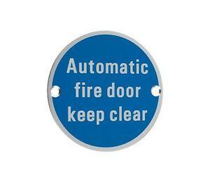 Blue Circular Logo - AUTOMATIC FIRE DOOR KEEP CLEAR